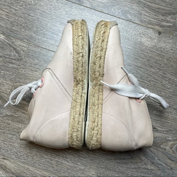 MIISTA London Pink Leather Braided Sneakers 37 - Picture 4 of 10